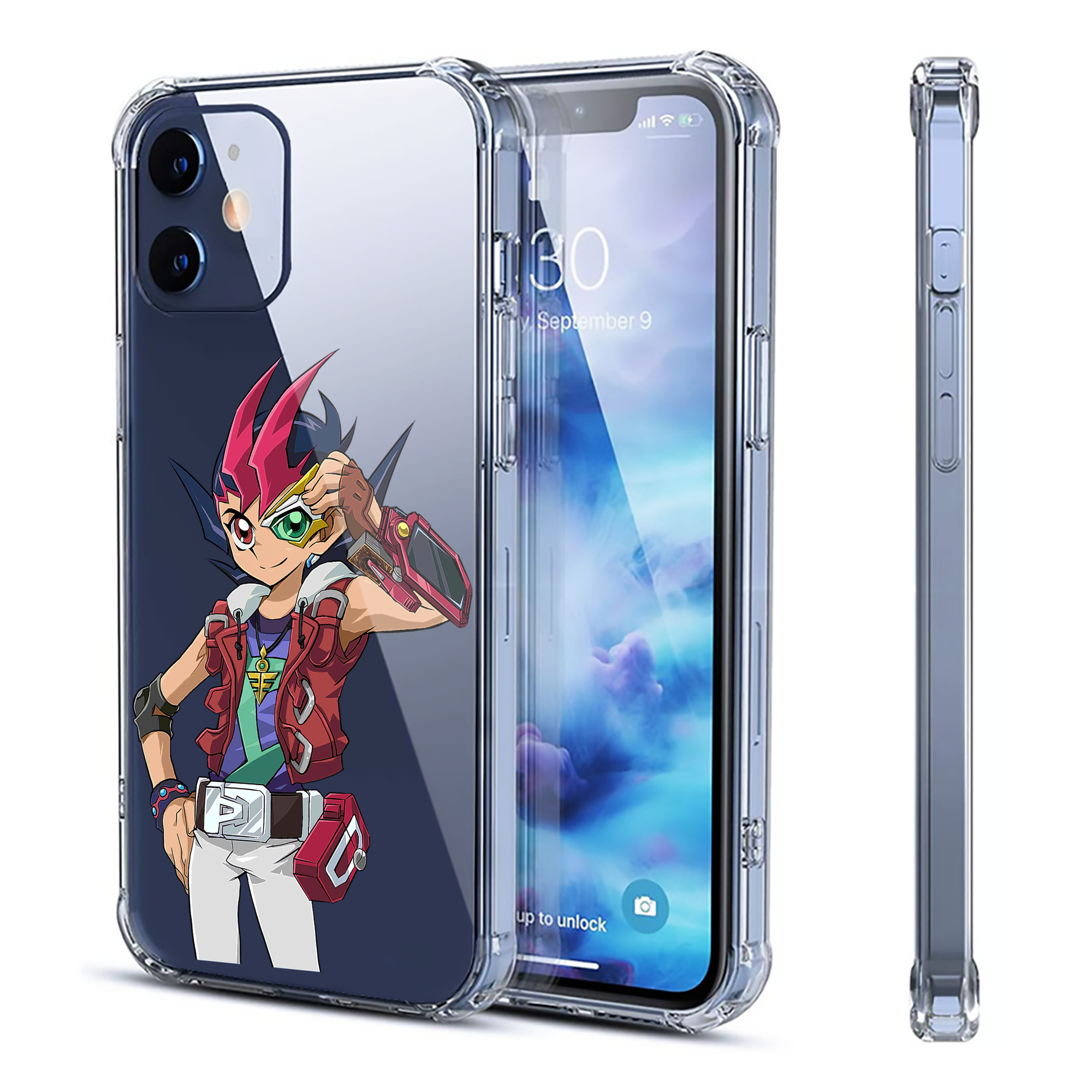 （画像用） 遊☆戯☆王 Yu-Gi-Oh! 【iPhone 12シリーズ対応】透明スマホケース（クリアソフトケース）